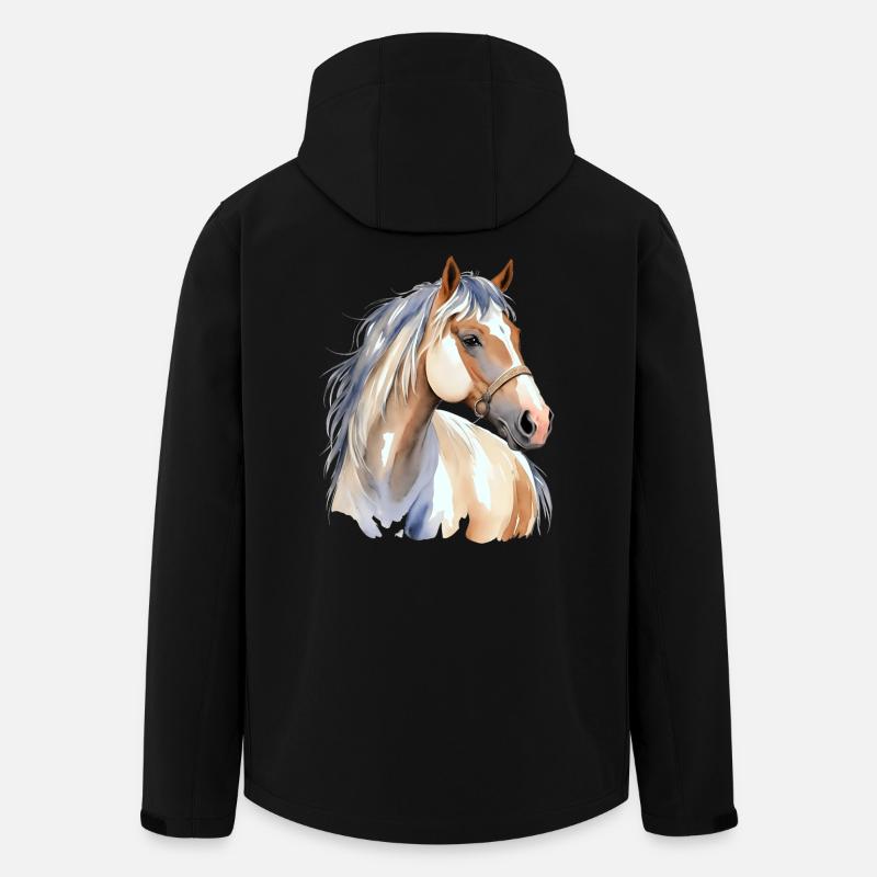 Painthorse - Recycelte Männer Softshell-Jacke von Stanley/Stella - Schwarz