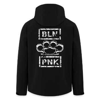 BLN PNK Schlagring - Recycelte Männer Softshell-Jacke von Stanley/Stella - Schwarz - Hinten - AI Model Male 185 light (185cm)