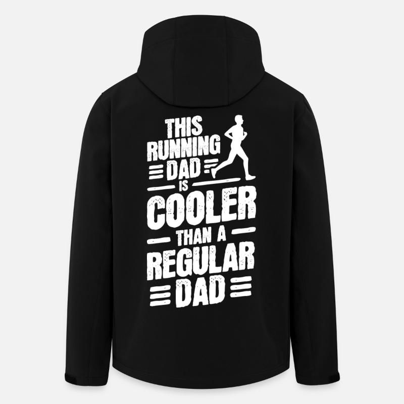 Running Dad - Men’s Recycled Softshell Jacket by Stanley/Stella - black