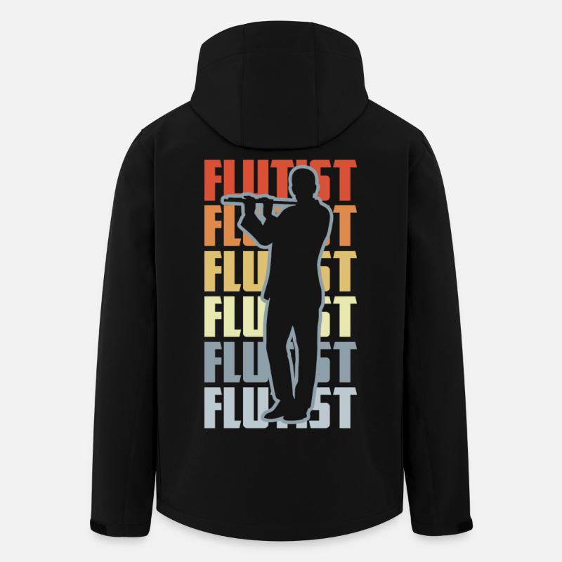 Flûtiste rétro - Veste softshell homme en polyester recyclé Discoverer Stanley/Stella - noir