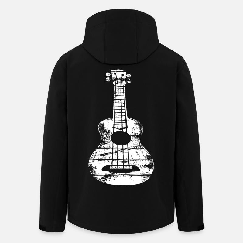 Ukulele Sketch - Men’s Recycled Softshell Jacket by Stanley/Stella - black