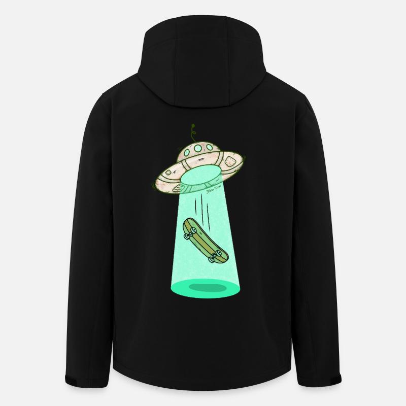 Ufo Skateboard Beam - Recycelte Männer Softshell-Jacke von Stanley/Stella - Schwarz