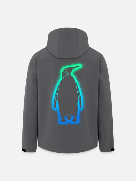 Pinguine Jungen Herren Kinder Pinguin - Recycelte Männer Softshell-Jacke von Stanley/Stella - Schwarz
