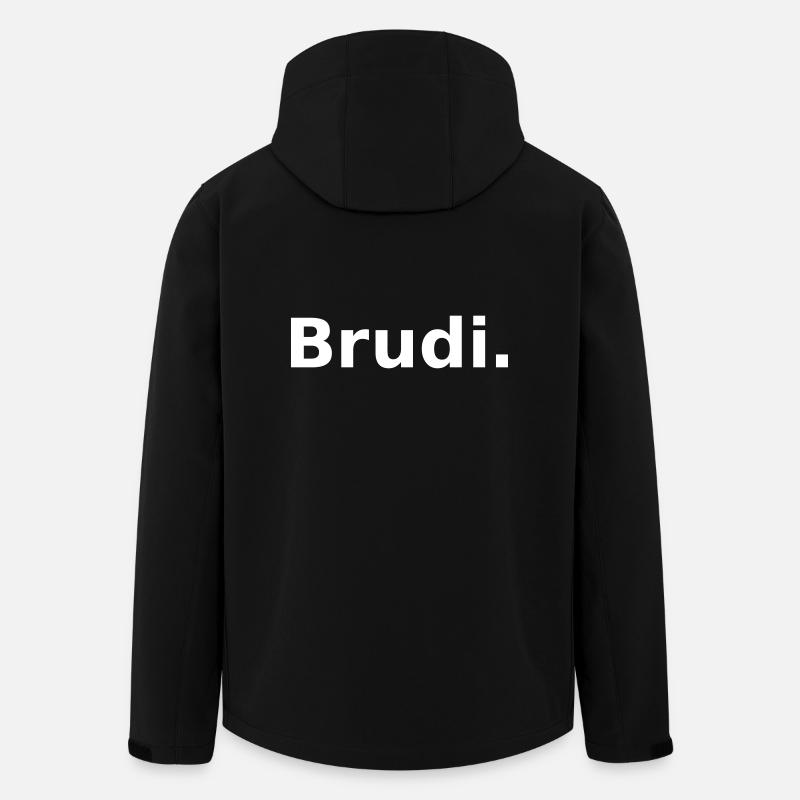 BRUDI. Der liebe Bruder aka Brudi - Recycelte Männer Softshell-Jacke von Stanley/Stella - Schwarz