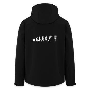 Evolution Discgolf Frisbee Funsport Frisbeesport - Recycelte Männer Softshell-Jacke von Stanley/Stella - Schwarz - Hinten - AI Model Male 185 light (185cm)