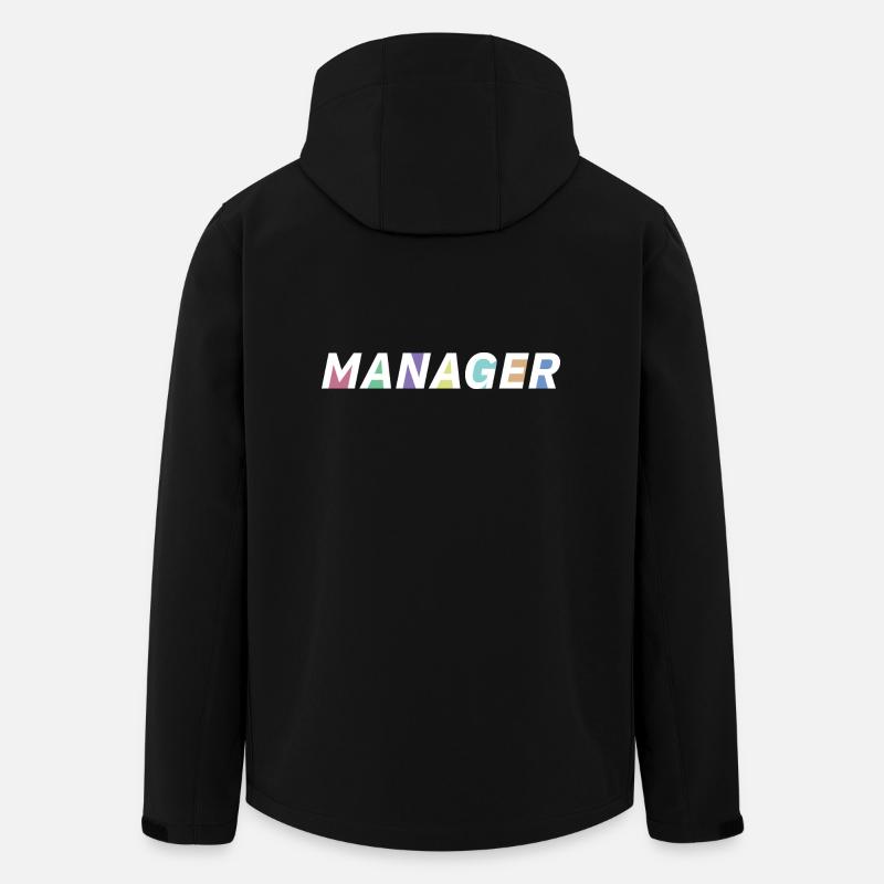 The manager - Men’s Recycled Softshell Jacket by Stanley/Stella - black