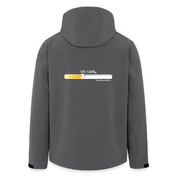 Promille Ladebalken - Recycelte Männer Softshell-Jacke von Stanley/Stella - Schwarz - Hinten - AI Model Male 185 light (185cm)