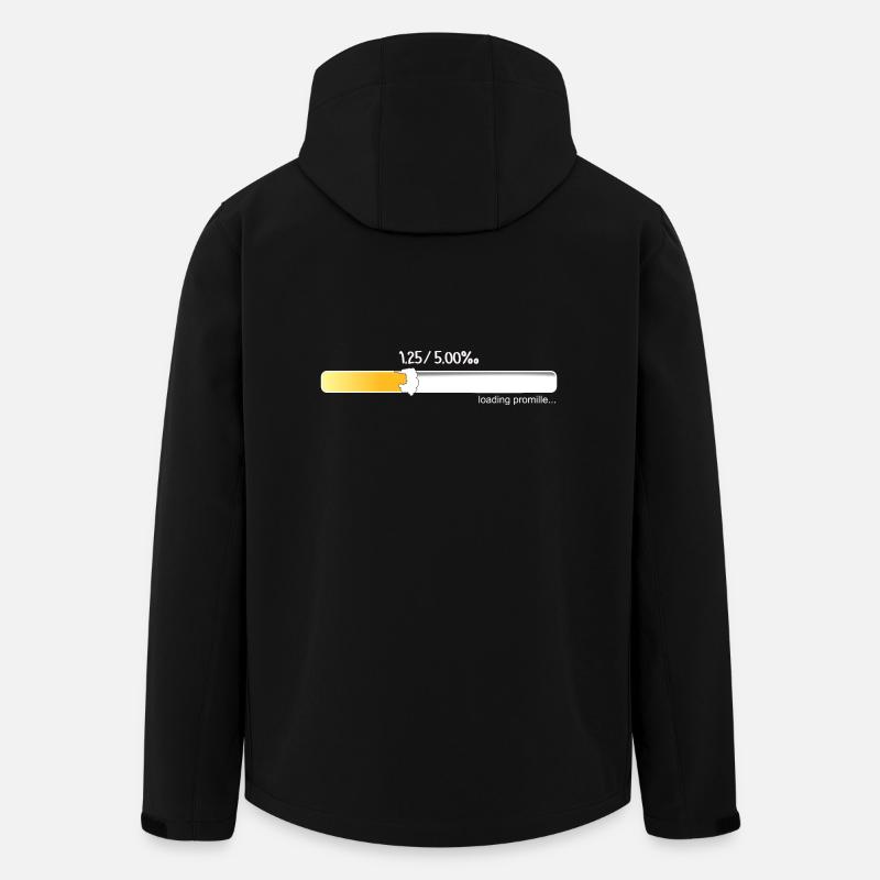 Promille Ladebalken - Recycelte Männer Softshell-Jacke von Stanley/Stella - Schwarz