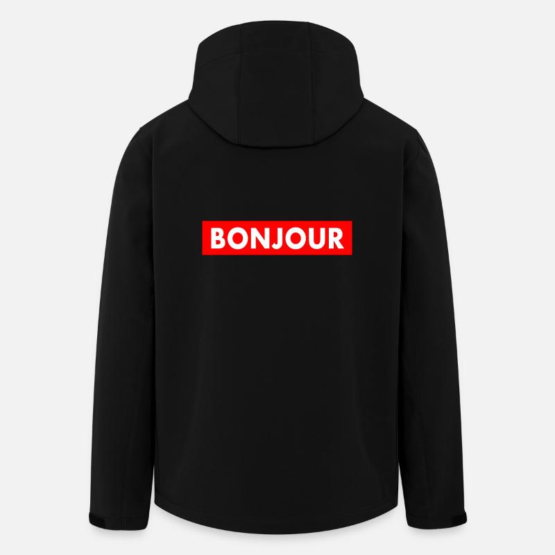 Bonjour - Veste softshell homme en polyester recyclé Stanley/Stella - noir