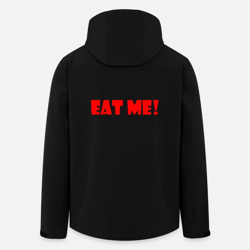 Eat me - Recycelte Männer Softshell-Jacke von Stanley/Stella - Schwarz