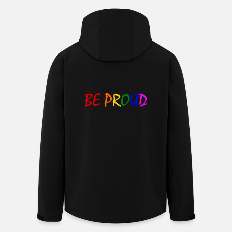 Be proud - Recycelte Männer Softshell-Jacke von Stanley/Stella - Schwarz