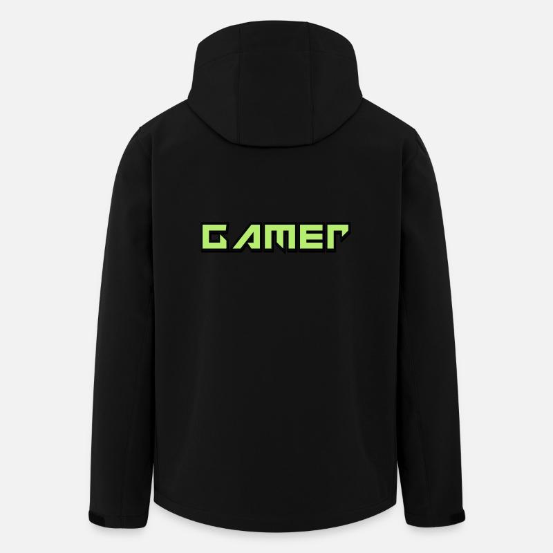 Gamers - Veste softshell homme en polyester recyclé Stanley/Stella - noir