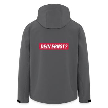 Dein Ernst? - Recycelte Männer Softshell-Jacke von Stanley/Stella - Schwarz - Hinten - AI Model Male 185 light (185cm)