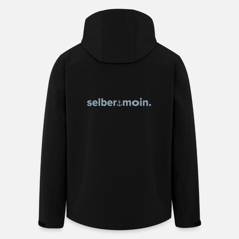 selbermoin - Recycelte Männer Softshell-Jacke von Stanley/Stella - Schwarz