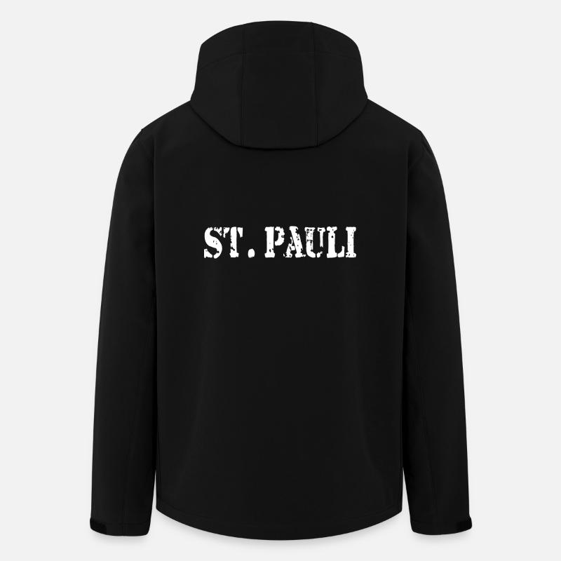 St. Pauli - Hambourg Sankt Pauli - Veste softshell homme en polyester recyclé Stanley/Stella - noir
