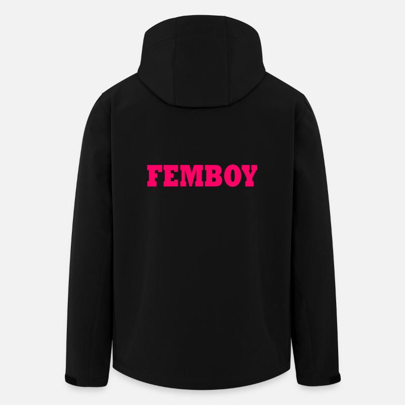 Femboy - Recycelte Männer Softshell-Jacke von Stanley/Stella - Schwarz