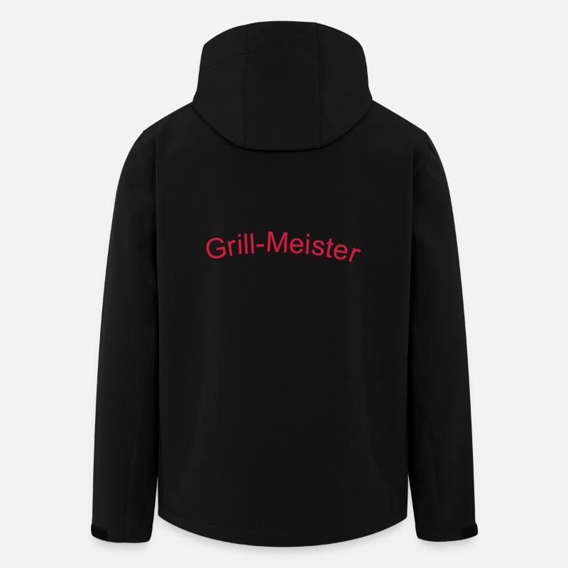 Grill-Meister Logo - Recycelte Männer Softshell-Jacke von Stanley/Stella - Schwarz