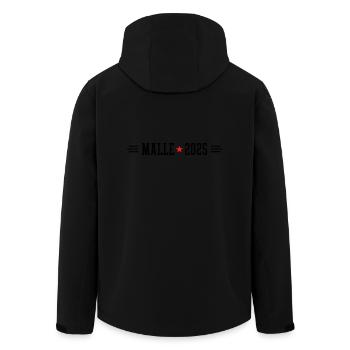 Malle 2025 - Recycelte Männer Softshell-Jacke von Stanley/Stella - Schwarz - Hinten - AI Model Male 185 light (185cm)