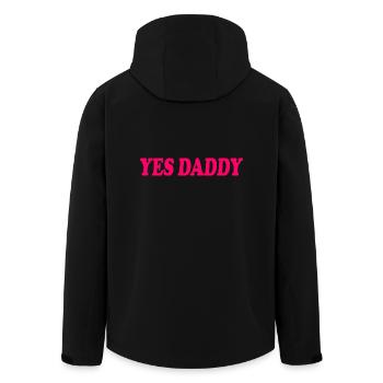 Yes daddy - Men’s Recycled Softshell Jacket by Stanley/Stella - black - Back - AI Model Male 185 light (185cm)
