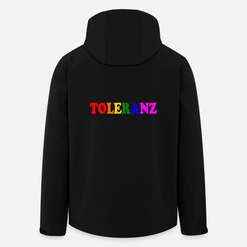 Toleranz - Recycelte Männer Softshell-Jacke von Stanley/Stella - Schwarz