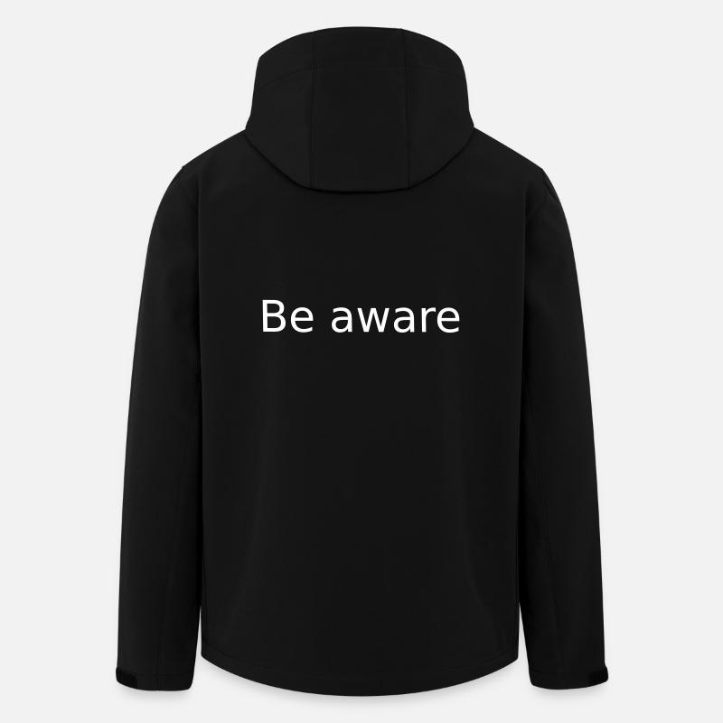 Soyez conscient. Sois conscient - Veste softshell homme en polyester recyclé Stanley/Stella - noir