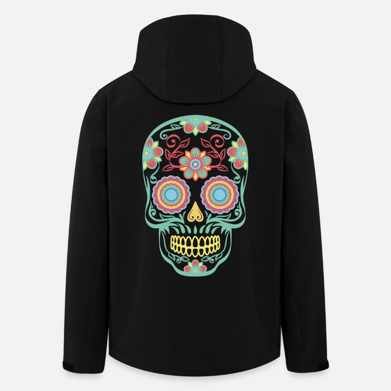 Skull-Mexico - Men’s Recycled Softshell Jacket by Stanley/Stella - black
