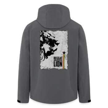 reggae lion2 - Men’s Recycled Softshell Jacket by Stanley/Stella - black - Back - AI Model Male 185 light (185cm)