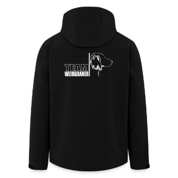 TEAM Weimaraner Langhaar Hunde Hund Wilsigns - Recycelte Männer Softshell-Jacke von Stanley/Stella - Schwarz - Hinten - AI Model Male 185 light (185cm)