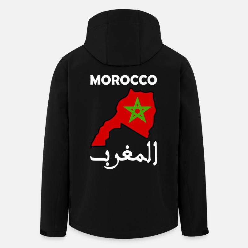 Marokko - Recycelte Männer Softshell-Jacke von Stanley/Stella - Schwarz