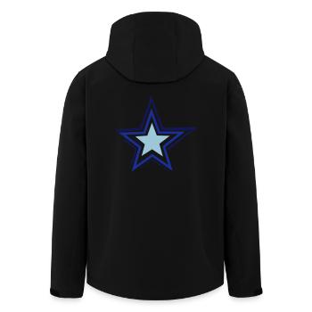 etoile - Veste softshell homme en polyester recyclé Stanley/Stella - noir - Dos - AI Model Male 185 light (185cm)