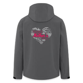 Schönen Muttertag - Recycelte Männer Softshell-Jacke von Stanley/Stella - Anthrazit - Hinten - AI Model Male 185 light (185cm)