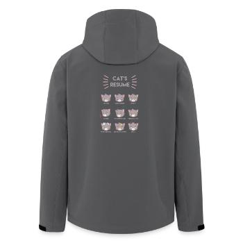 Lustige Katzen - Recycelte Männer Softshell-Jacke von Stanley/Stella - Schwarz - Hinten - AI Model Male 185 light (185cm)