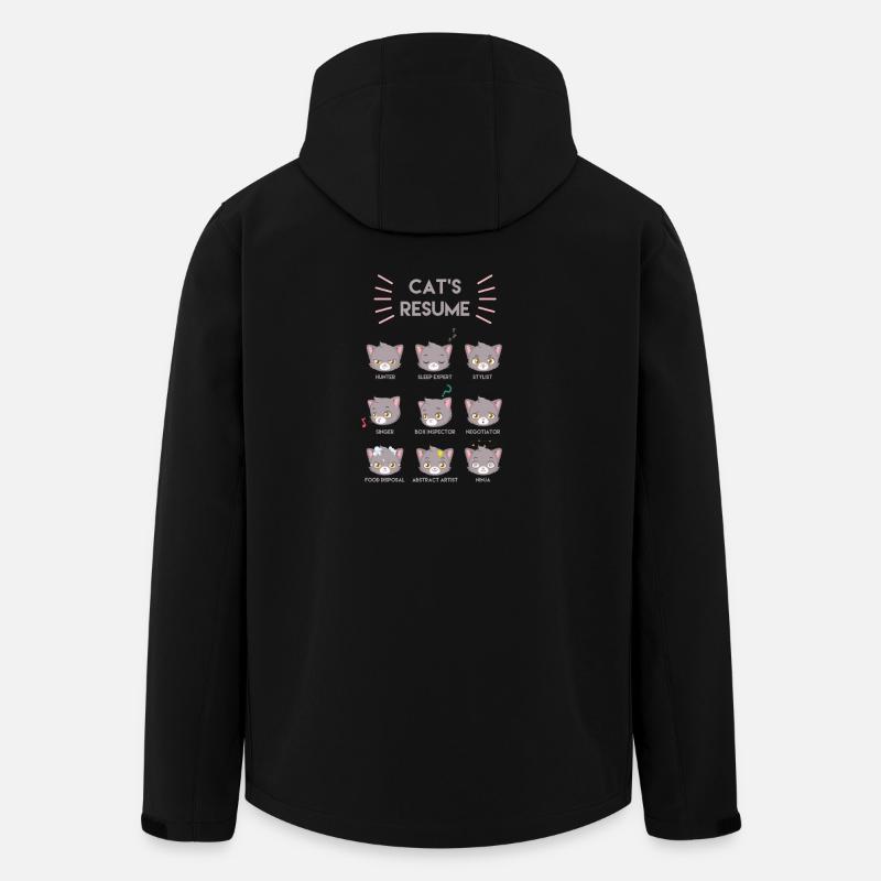 Chats drôles - Veste softshell homme en polyester recyclé Stanley/Stella - noir
