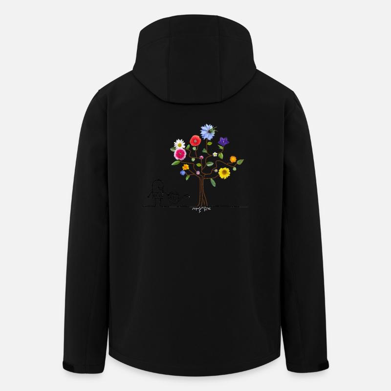 hardworking gardener - Men’s Recycled Softshell Jacket by Stanley/Stella - black