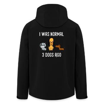 Chien chien amant animal de compagnie propriétaire cadeau - Veste softshell homme en polyester recyclé Stanley/Stella - noir - Dos - AI Model Male 185 light (185cm)