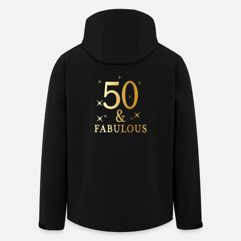 50 and fabulous - Men’s Recycled Softshell Jacket by Stanley/Stella - black