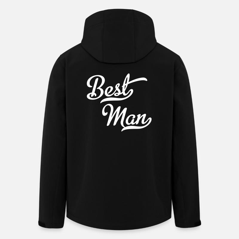 Best man - Men’s Recycled Softshell Jacket by Stanley/Stella - black