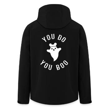 Halloween You Do You Boo - Men’s Recycled Softshell Jacket by Stanley/Stella - black - Back - AI Model Male 185 light (185cm)