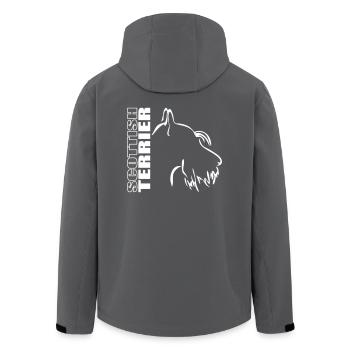 SCOTTISH TERRIER PROFIL Hund Hunde Wilsigns - Recycelte Männer Softshell-Jacke von Stanley/Stella - Schwarz - Hinten - AI Model Male 185 light (185cm)
