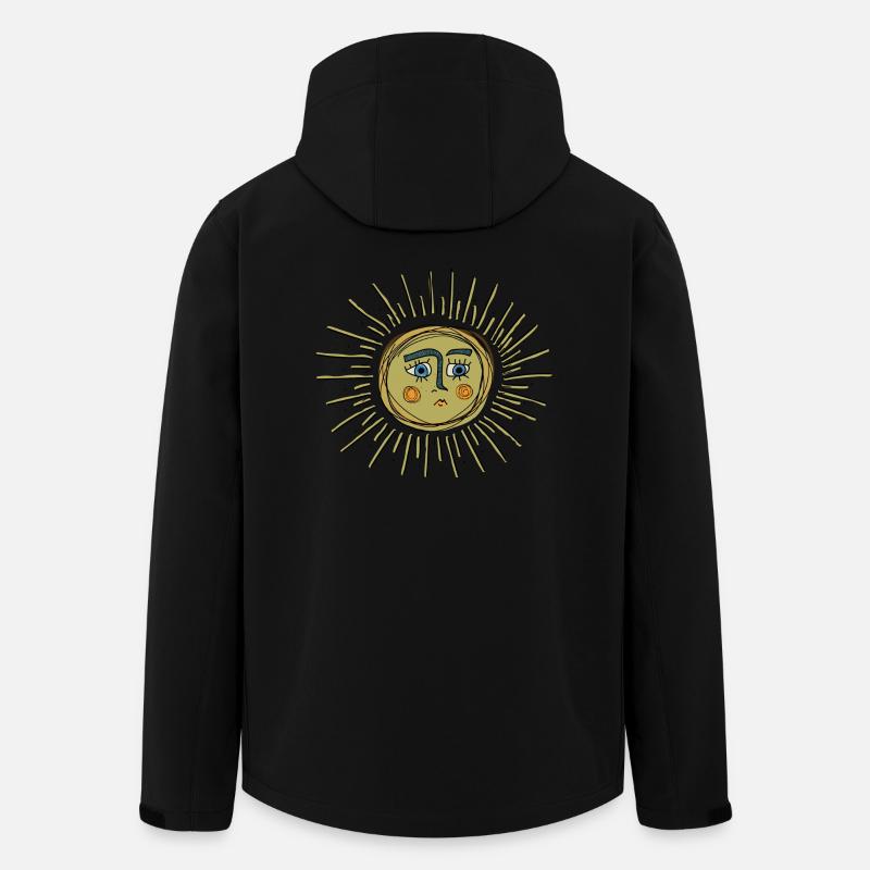 Sad Sun - Men’s Recycled Softshell Jacket by Stanley/Stella - black