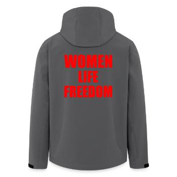 Women life freedom - Veste softshell homme en polyester recyclé Stanley/Stella - noir - Dos - AI Model Male 185 light (185cm)