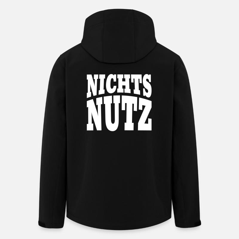 Nichtsnutz - Recycelte Männer Softshell-Jacke von Stanley/Stella - Schwarz