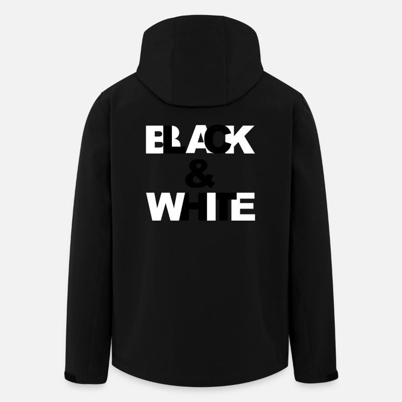 Black & White - Men’s Recycled Softshell Jacket by Stanley/Stella - black