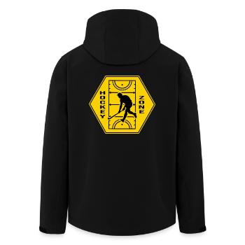Hockey Hockey Club Joueurs de hockey Zone de hockey - Veste softshell homme en polyester recyclé Stanley/Stella - noir - Dos - AI Model Male 185 light (185cm)