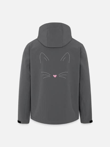 chat - Veste softshell homme en polyester recyclé Stanley/Stella - noir