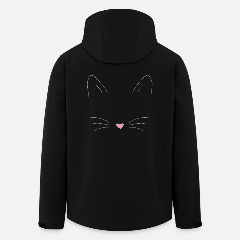 cat - Men’s Recycled Softshell Jacket by Stanley/Stella - black