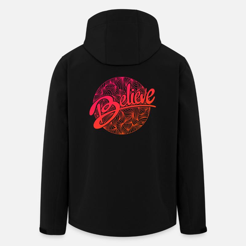 believe - Recycelte Männer Softshell-Jacke von Stanley/Stella - Schwarz