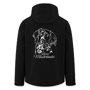 KLEINER MÜNSTERLÄNDER Chiens de chasse Chiens Wilsigns - Veste softshell homme en polyester recyclé Stanley/Stella - noir - Dos - AI Model Male 185 light (185cm)