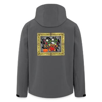 Teddy Cook Cooks Cook Teddy Bear - Men’s Recycled Softshell Jacket by Stanley/Stella - black - Back - AI Model Male 185 light (185cm)