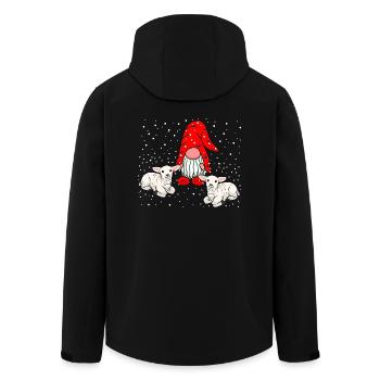 Christmas Gnomes Gnomes Fairy Tale Nicholas Xmas - Men’s Recycled Softshell Jacket by Stanley/Stella - black - Back - AI Model Male 185 light (185cm)
